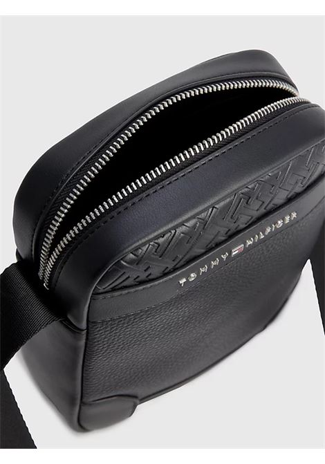 borsa reporter piccola con monogrammi TOMMY HILFIGER | AM0AM11308BDS